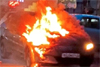 Moodbidri: Moving car catches fire; passengers escape unhurt